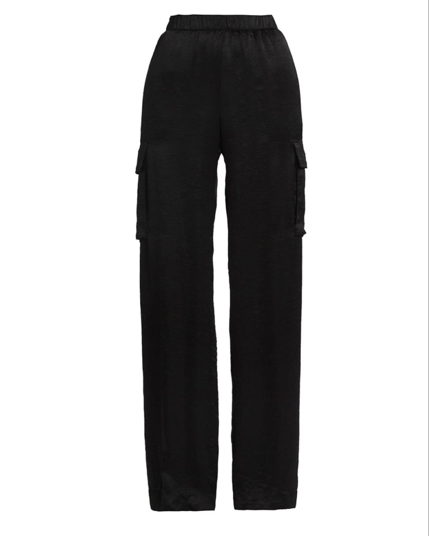 Textured Satin Cargo Pant