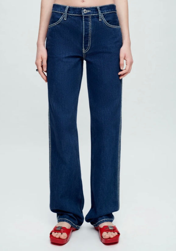 CHUNKY STITCH INDIGO Loose Long