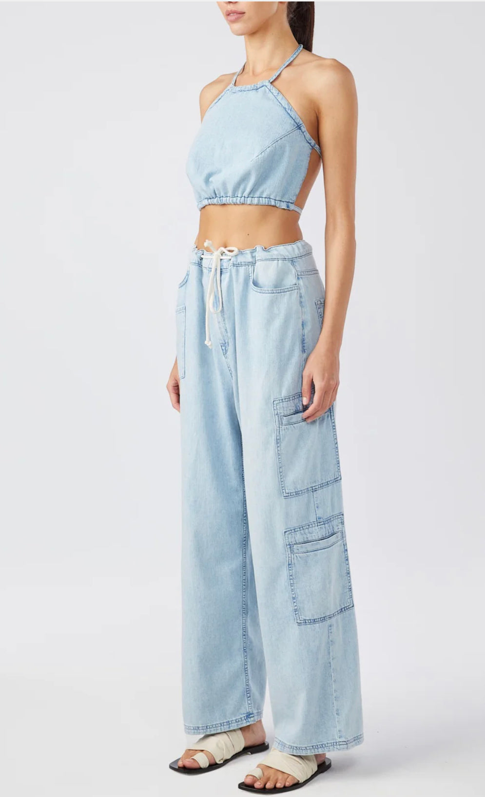 Ms Madge Drawstring Cargo Jean