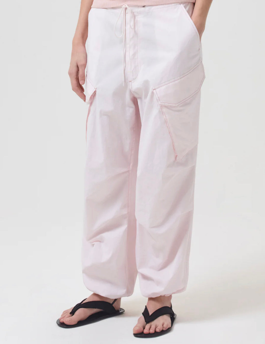 AGOLDE Ginerva cotton-poplin wide-leg cargo pants