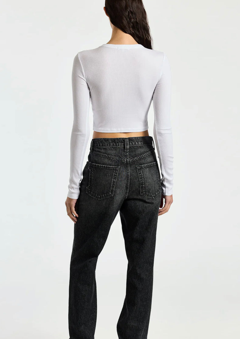 Verona Crop Shirt in White