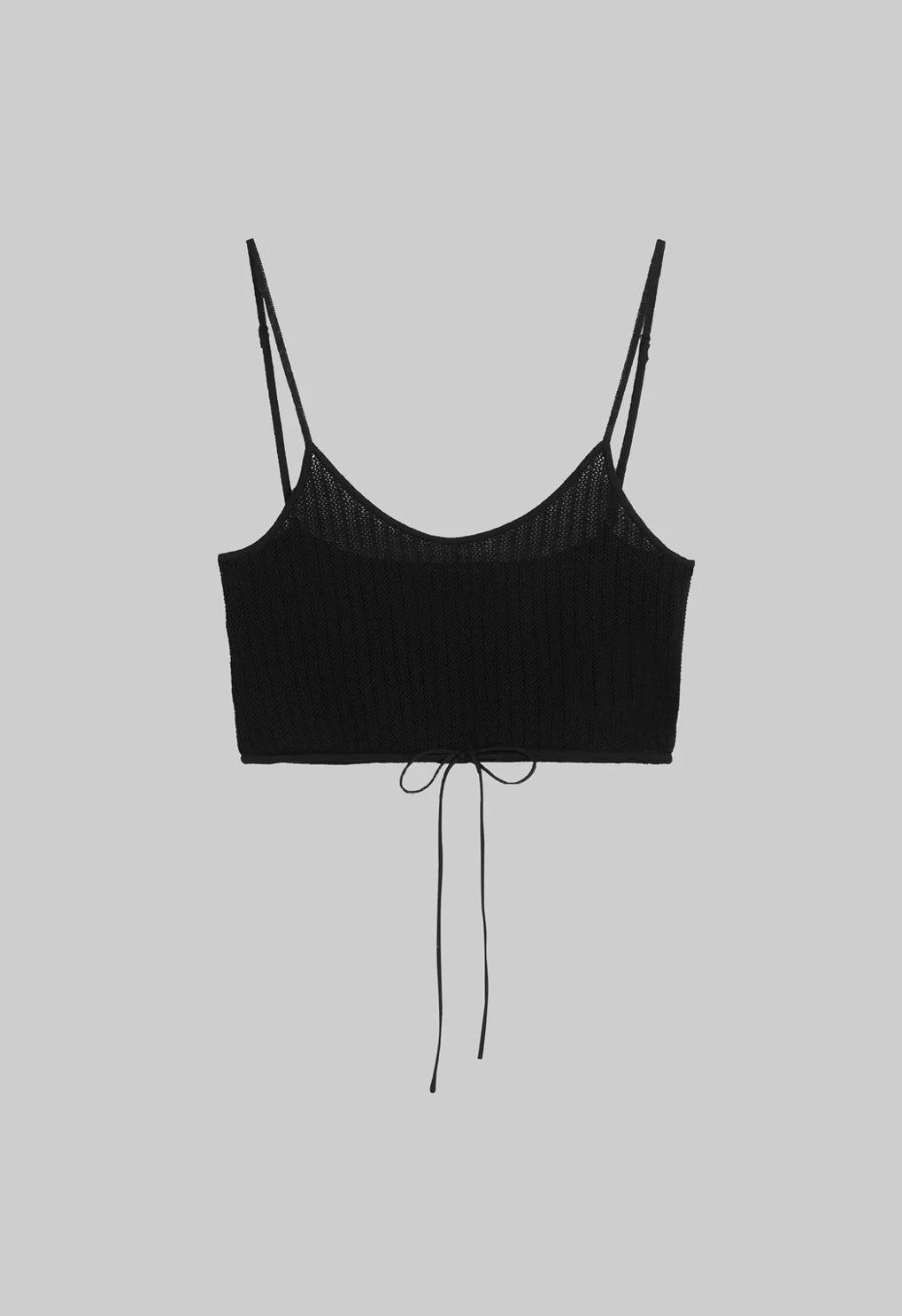 Jasmine Pointelle Drawstring Tank