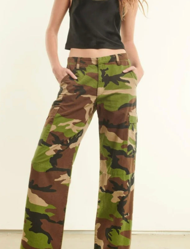Sprwmn Camo Baggy Cargo Pant