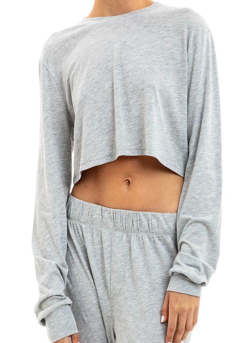 Long Sleeve Cropped T-Shirt