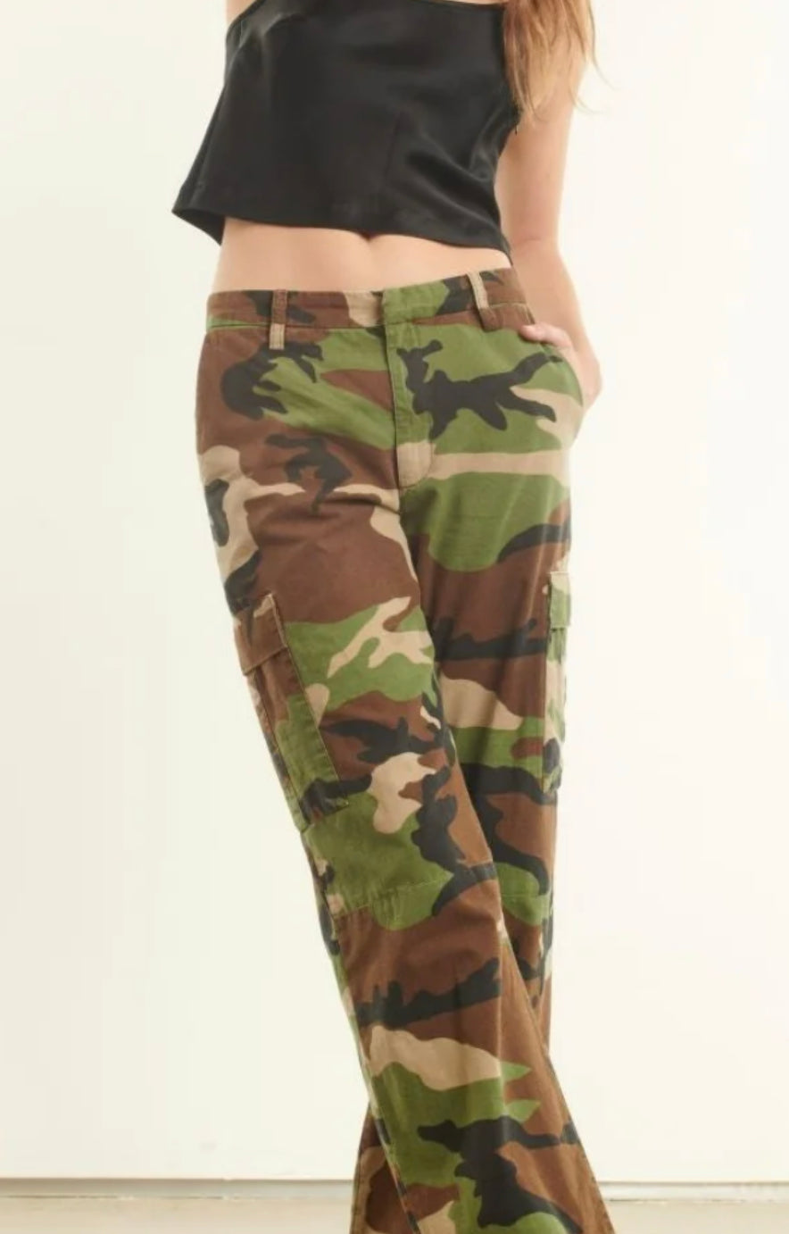 Sprwmn Camo Baggy Cargo Pant