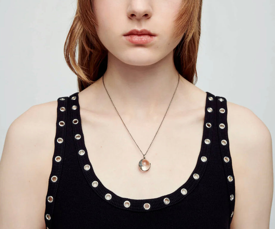 Redone Black Eyelet Tank