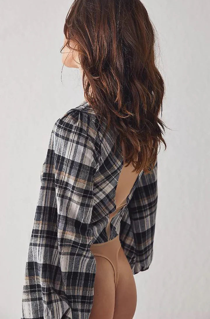 Frankie Flannel Bodysuit