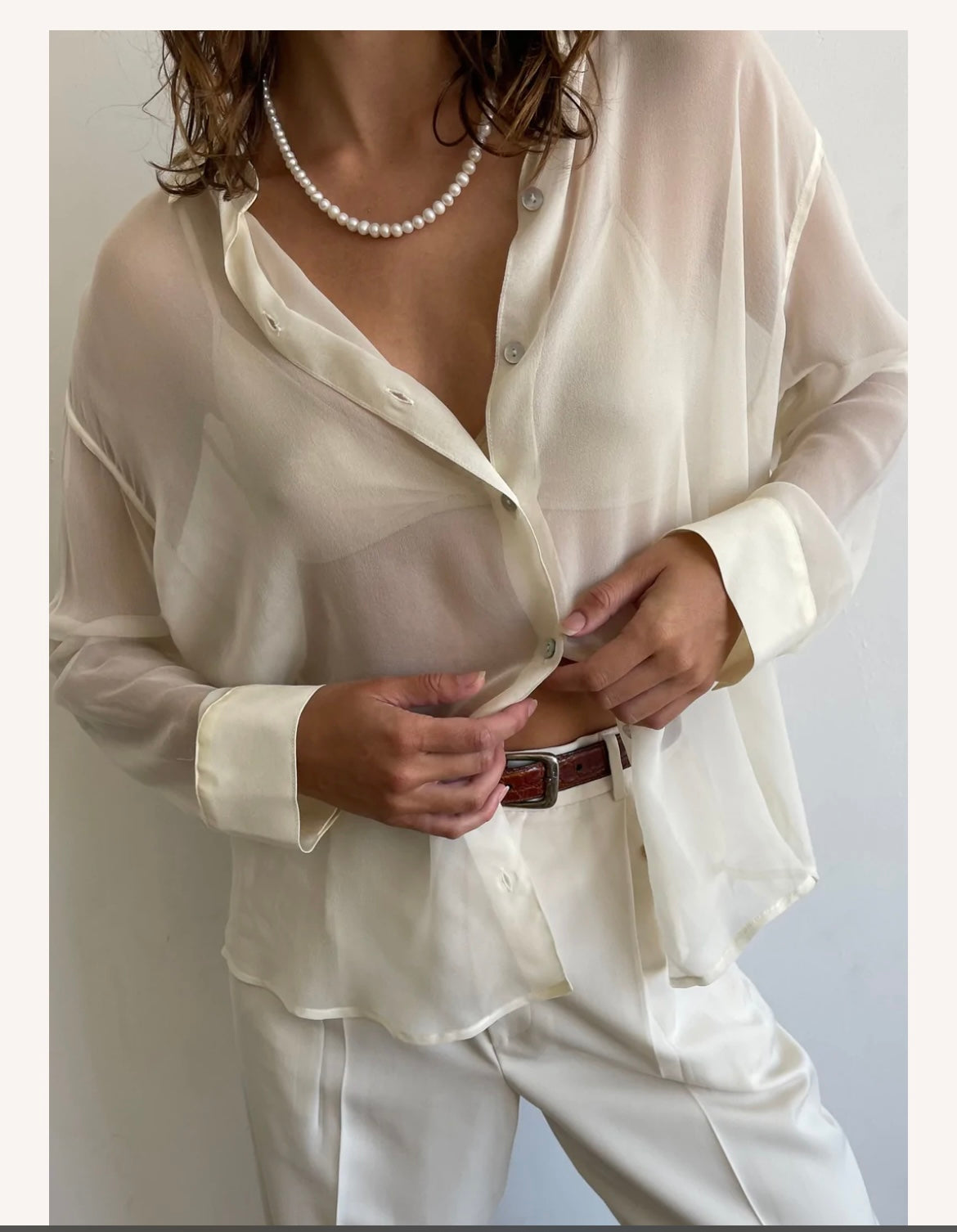 Mesh Button Down