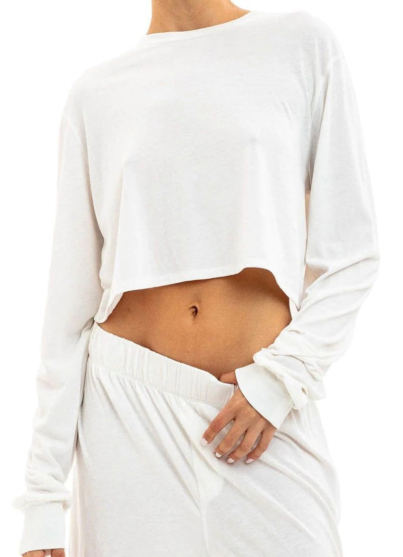 Long Sleeve Cropped T-Shirt