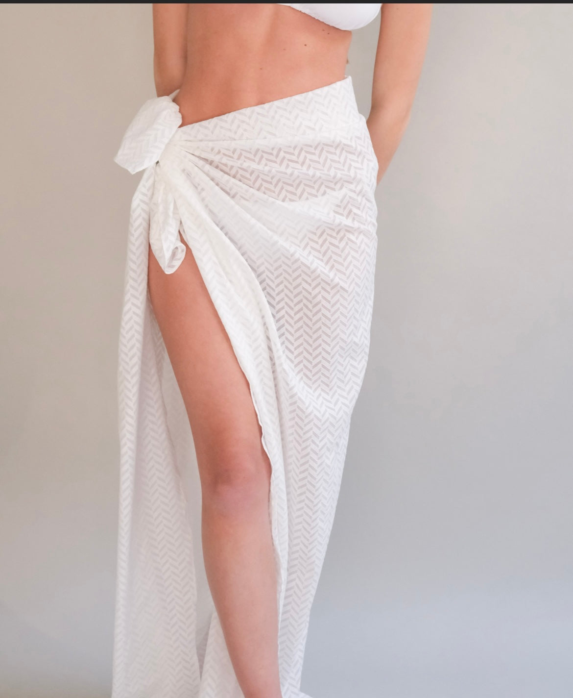 White Zig Zag Sarong