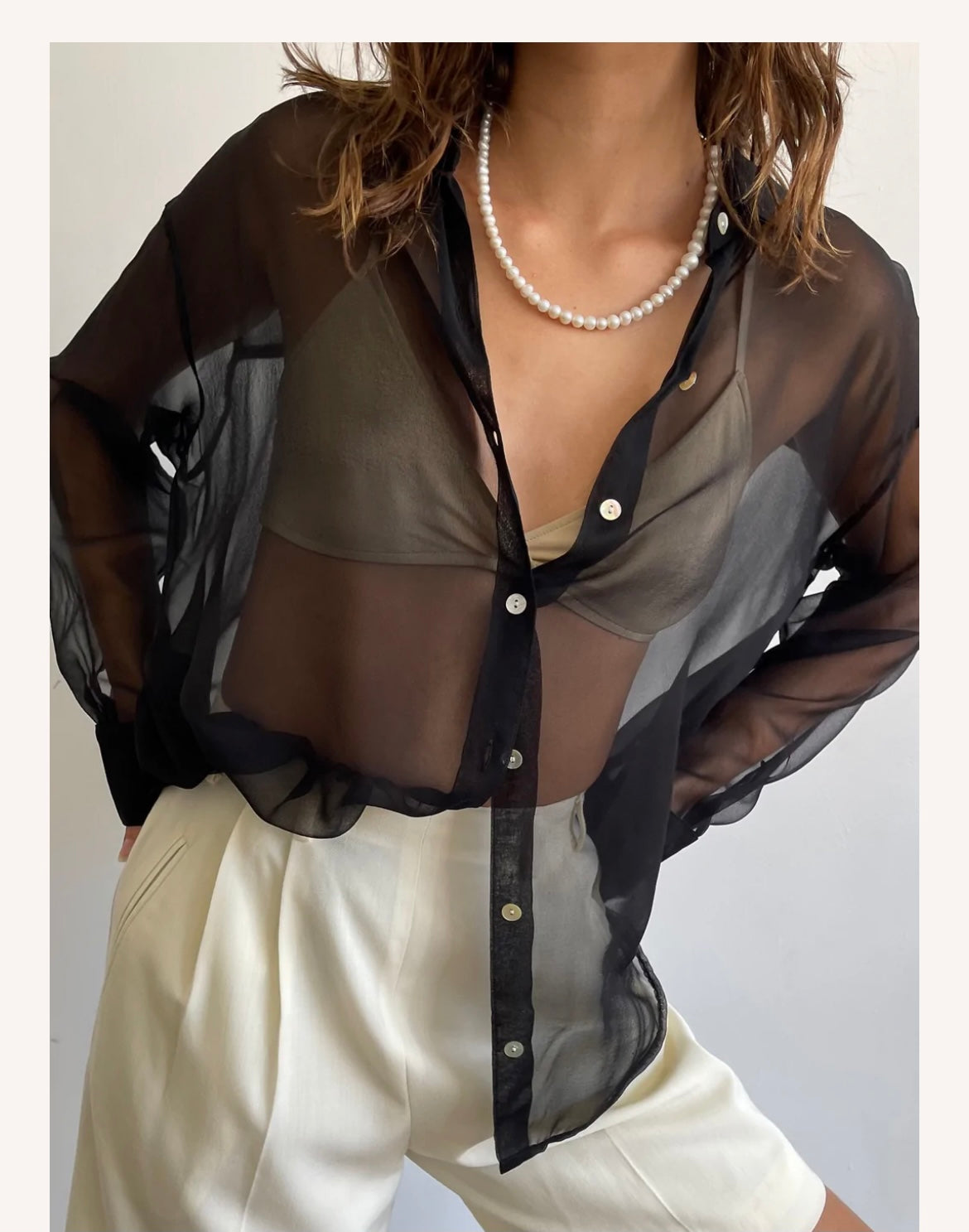 Mesh Button Down
