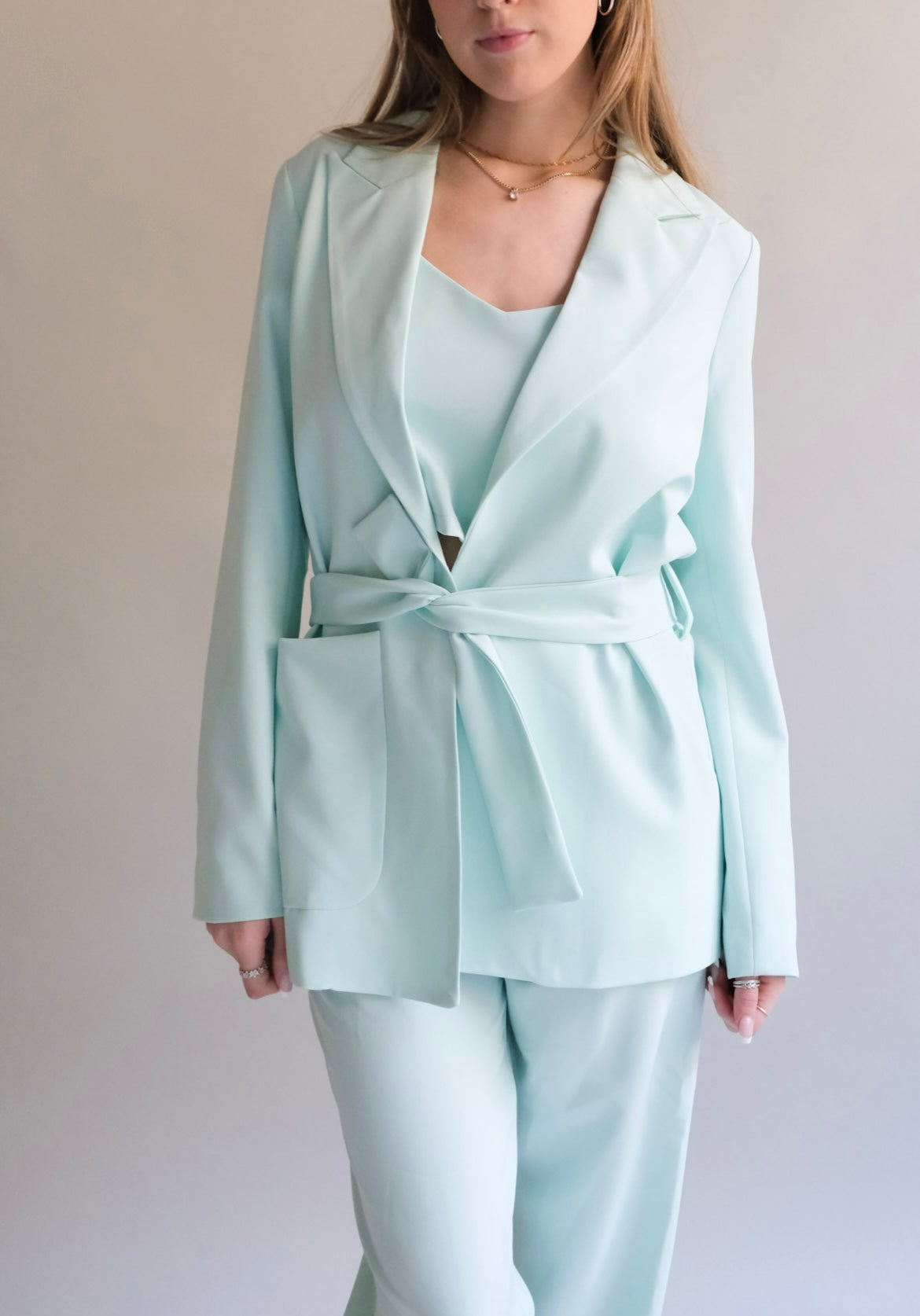 Mint Green Jackie Blazer