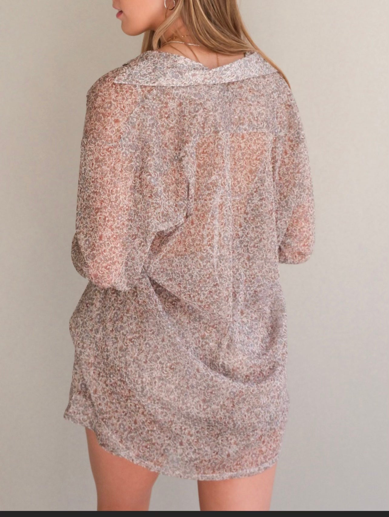 Floral Ashely Mesh Shirt