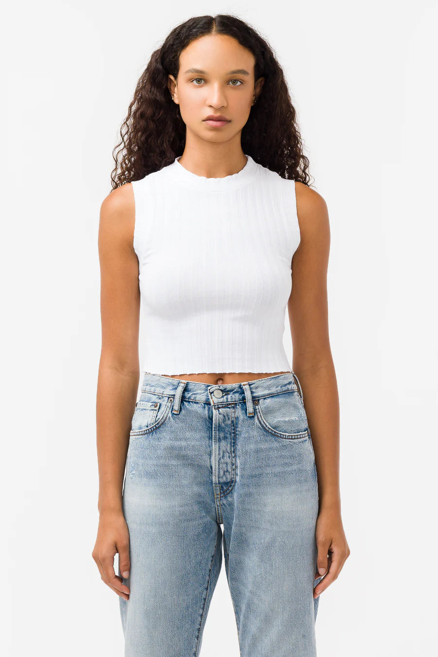 Capri Muscle Tank White