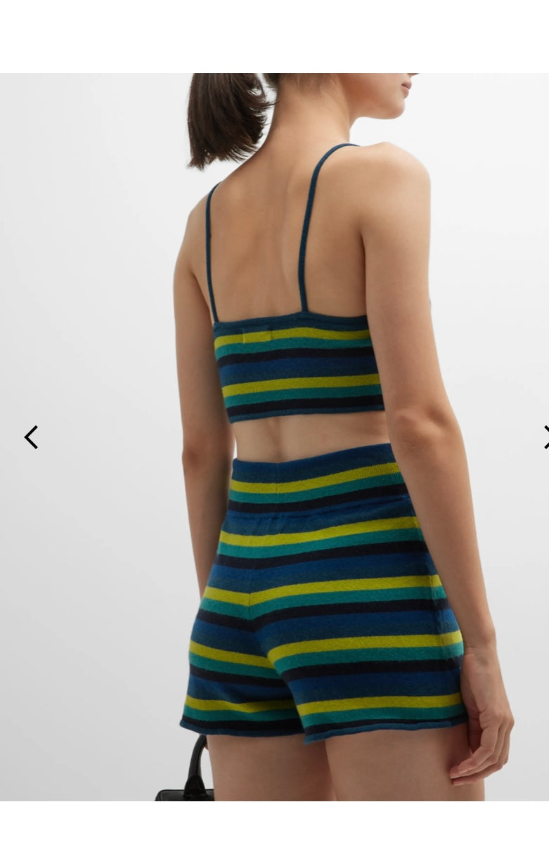 Wool Striped Bra Top