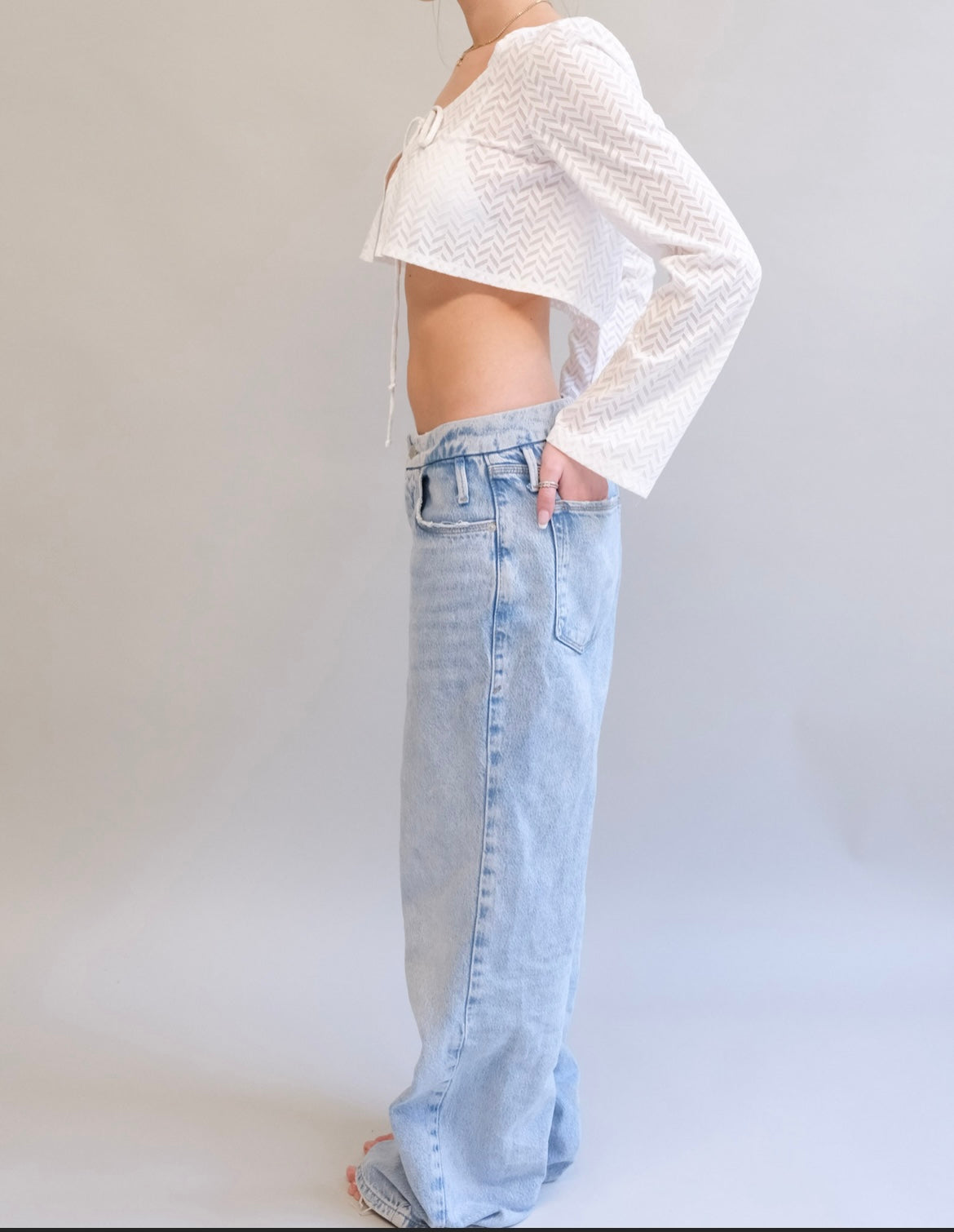White Tie Zig Zag Shirt