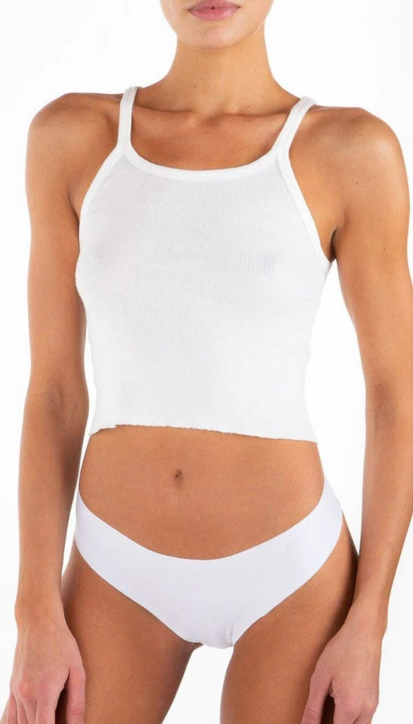 Cropped Ribbed Tank