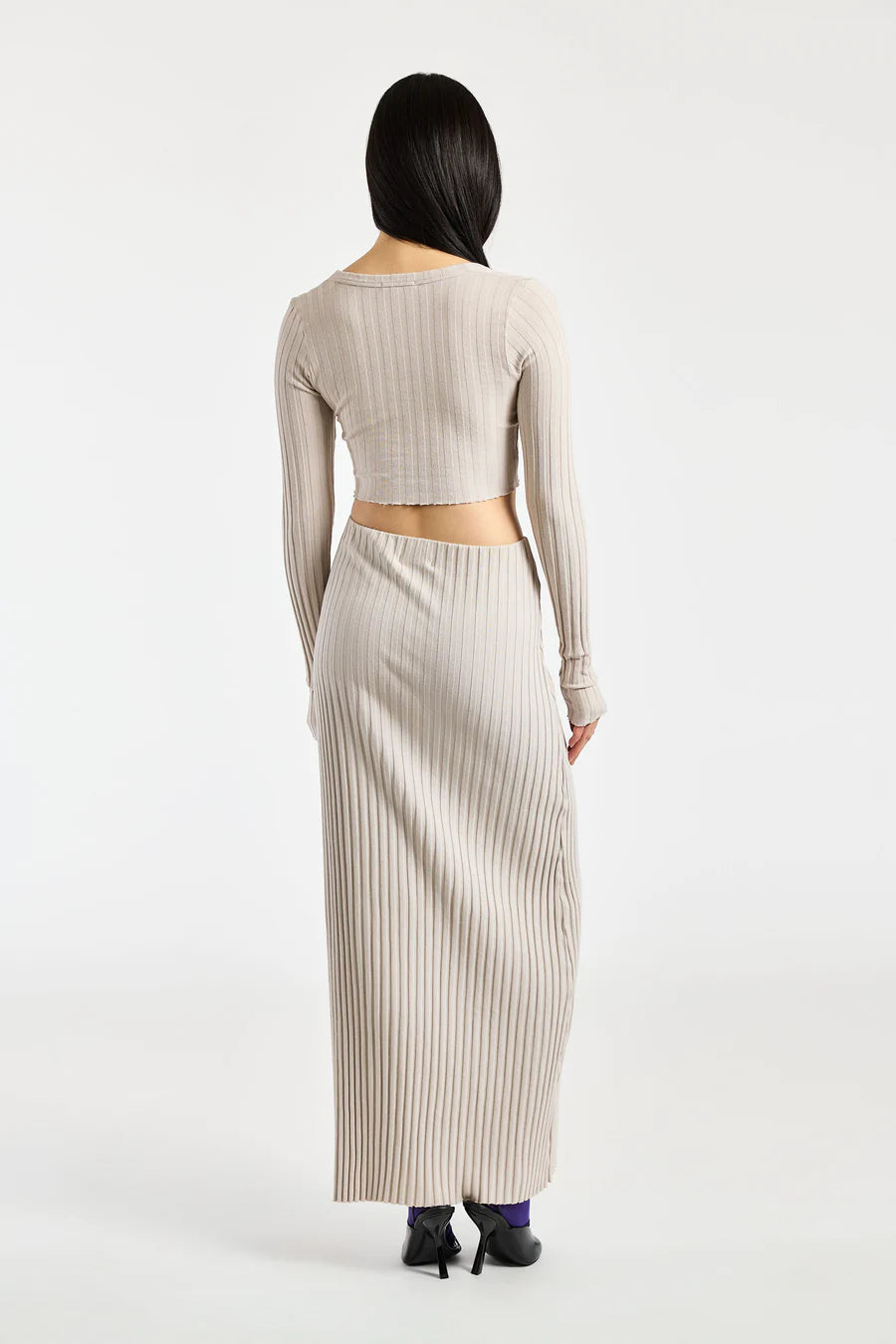 Capri Crop Long Sleeve Fog