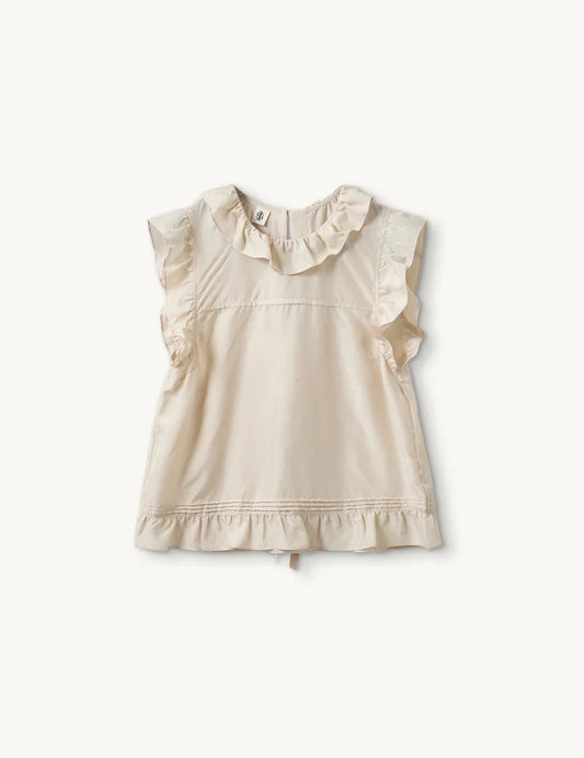 Darling Scallop Top in Ecru