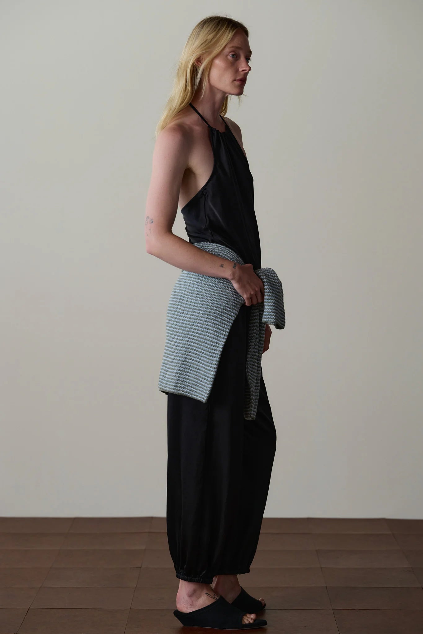 The Silk Balloon Pant in Jet
