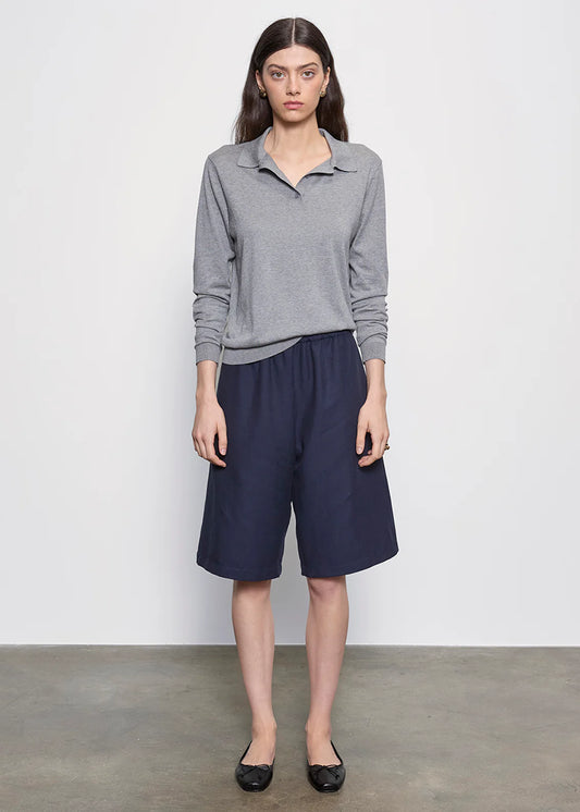 Twill Bermuda Short in Navy