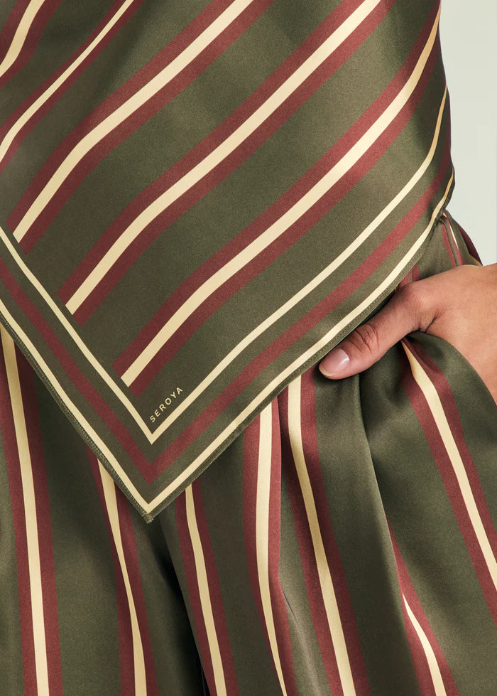 Hark Top in Olivewood Stripe