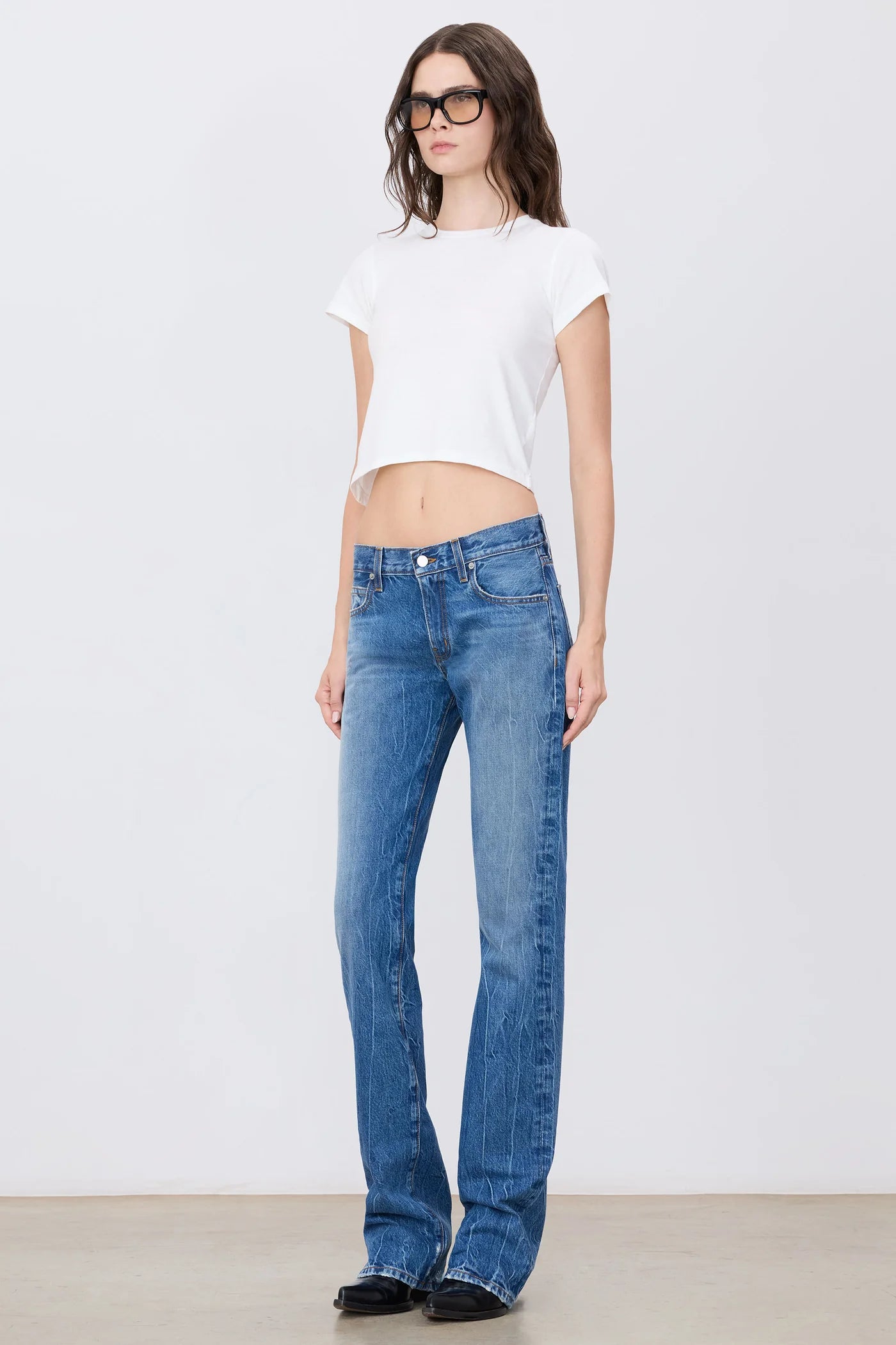 PRESLEY LOW RISE BOOTCUT JEAN IN MEDIUM INDIGO