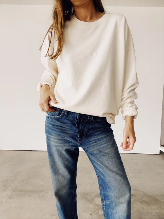 The Boxy Sweatshirt in Natural