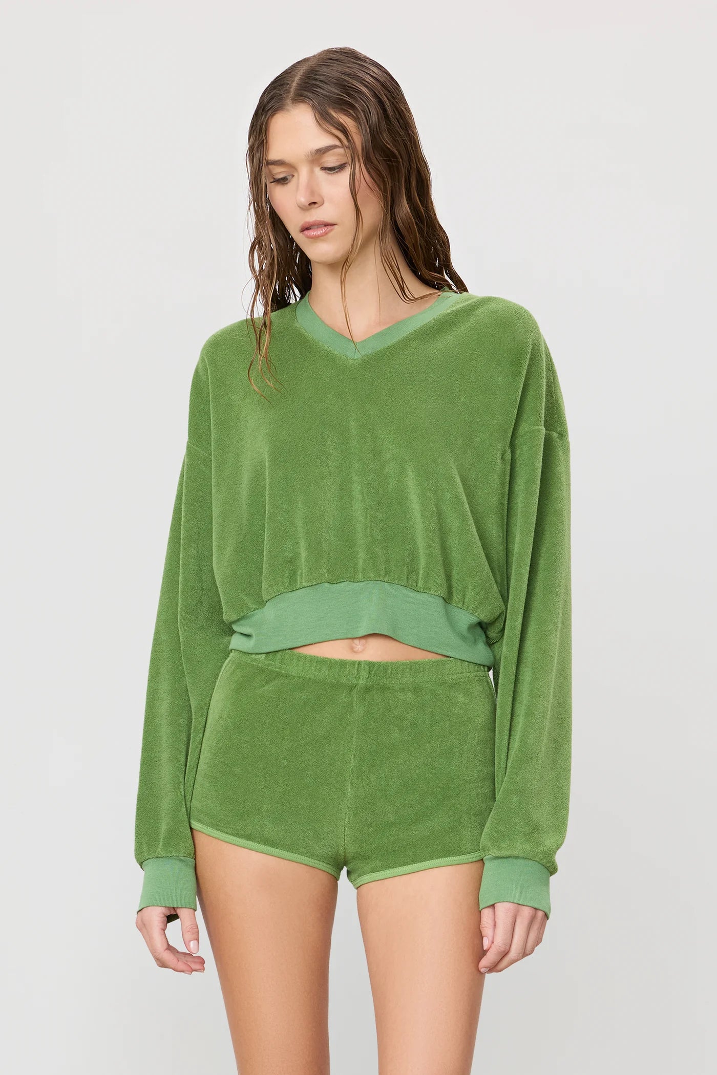 Mini Track Short in Fern