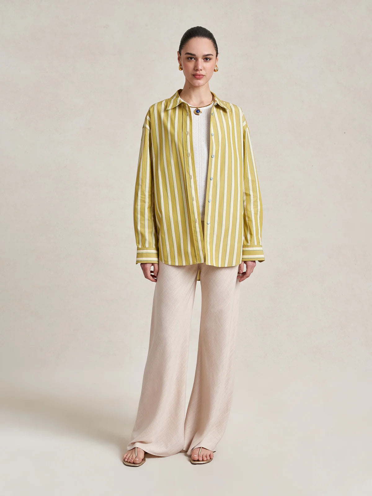 Linen Colby Pant in Sand