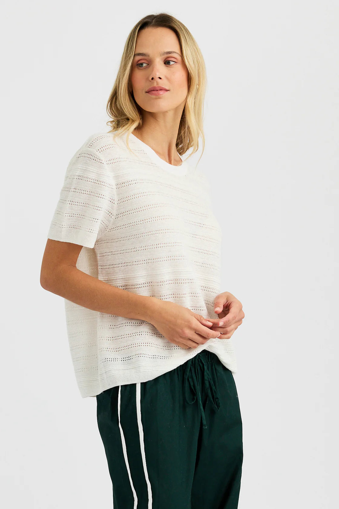 Vika Tee in Ecru