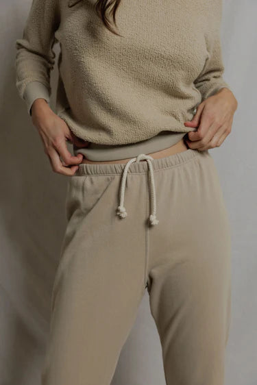 Johnny French Terry East Sweatpant in Driftwood