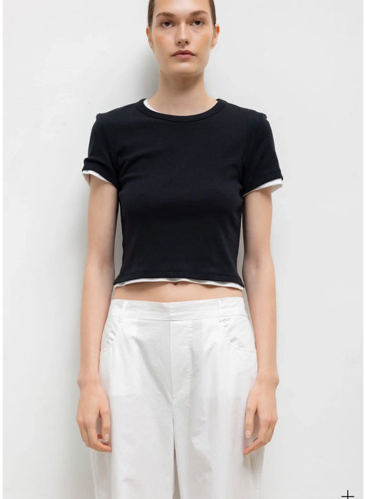 Nando Baby Tee in Black
