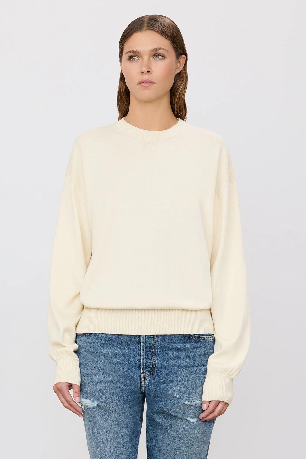 Brock Sweater in Cream