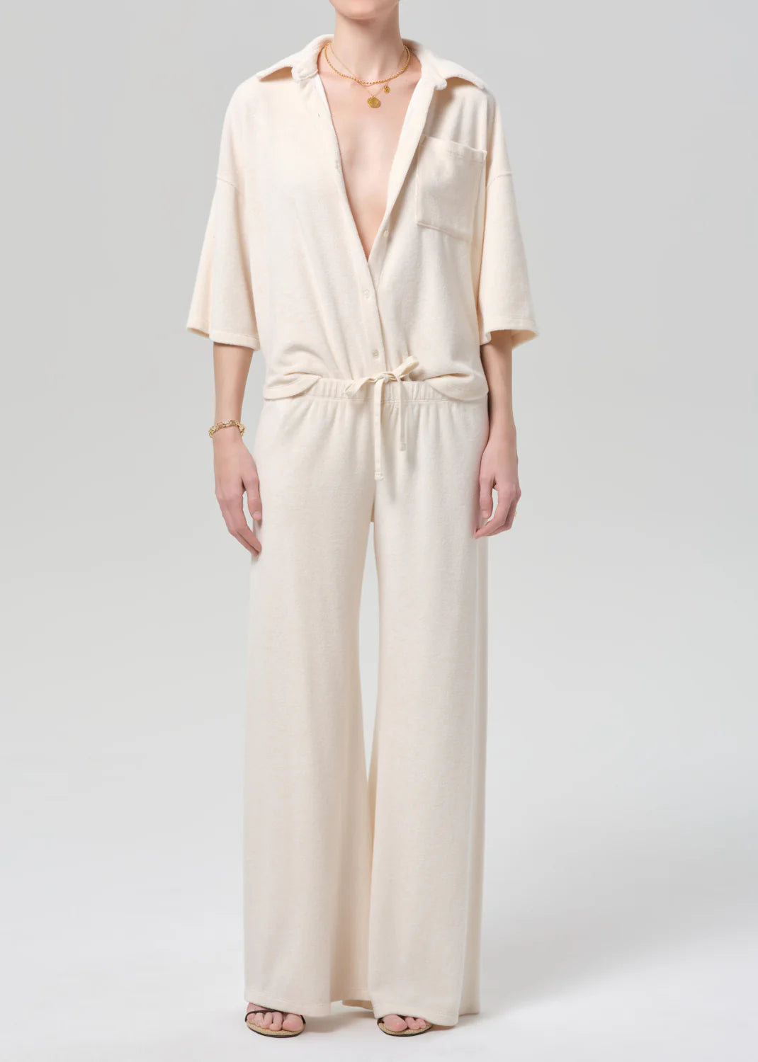 Nora Pull on Pant in Cream