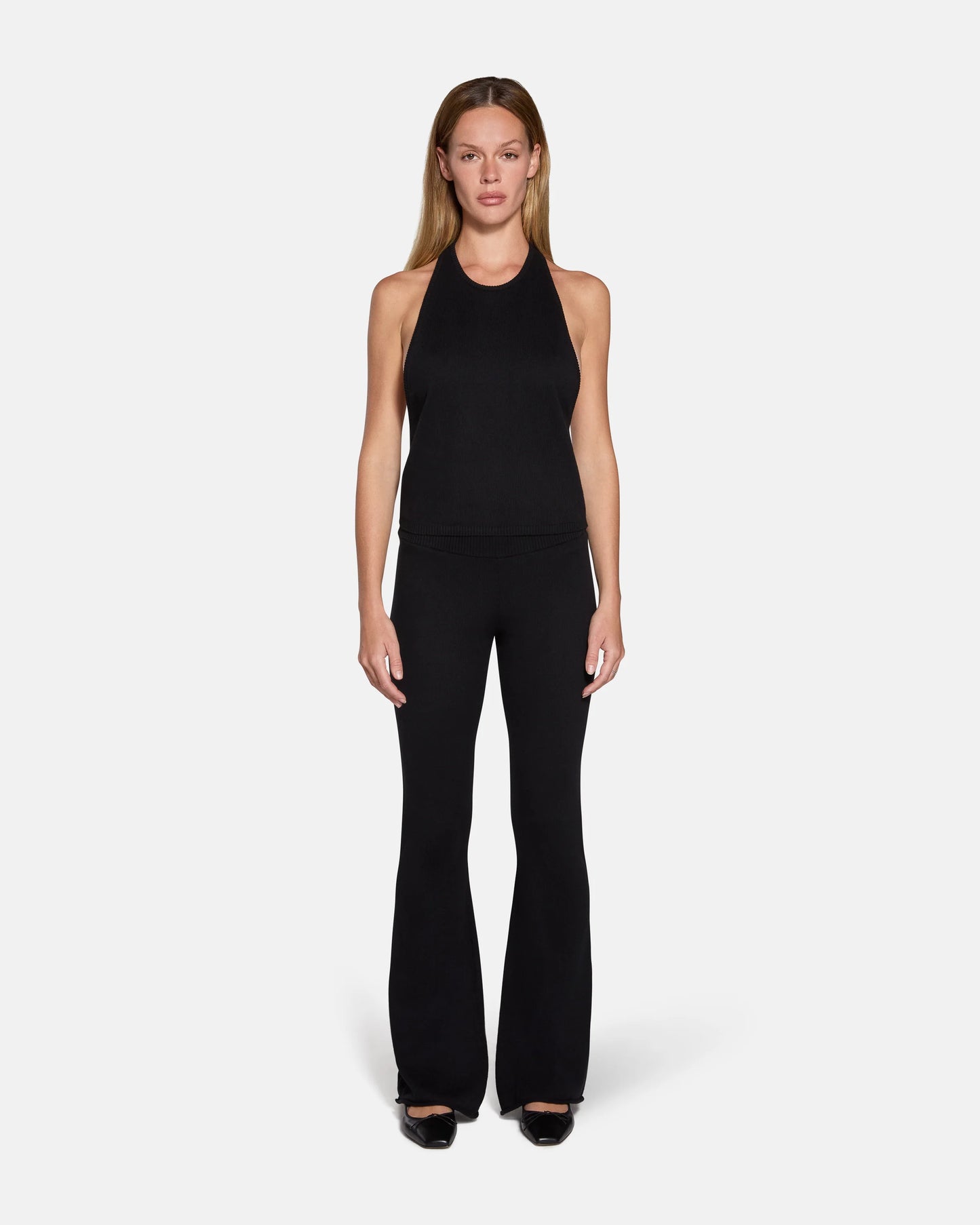 Hadley Bootcut Knit Pant in Black
