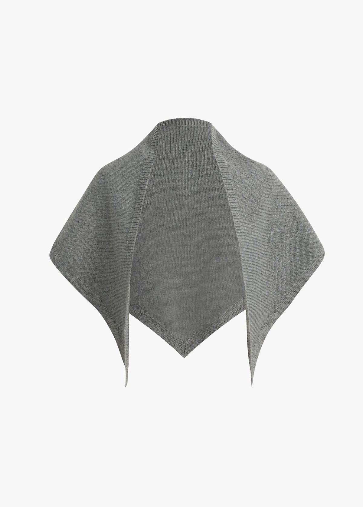 The Triangle Scarf in Grey Heather