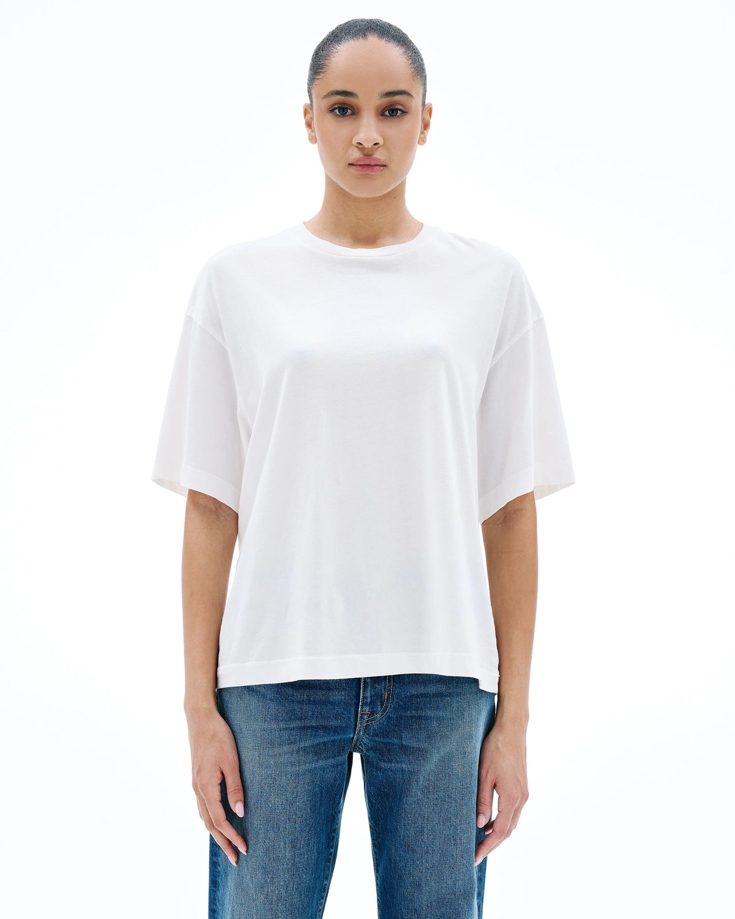 Boyfriend Tee in Natural White