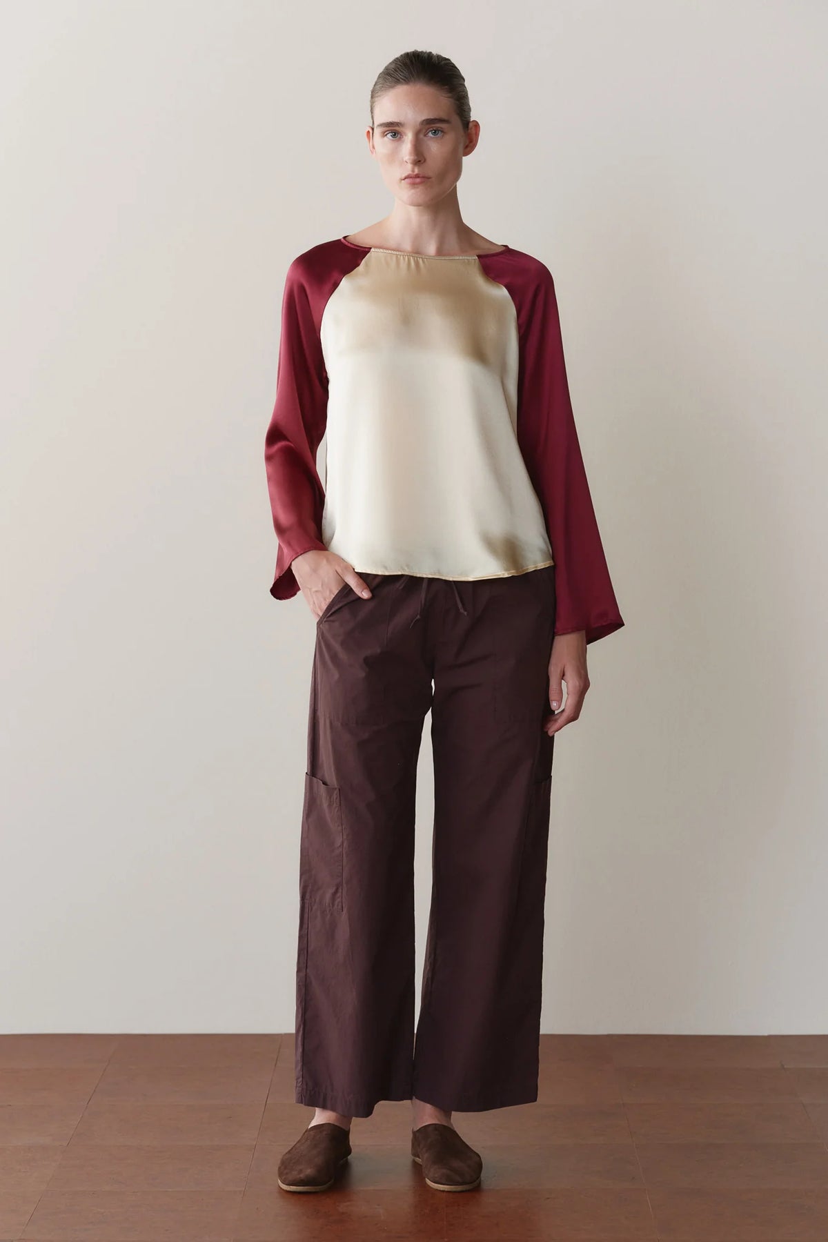 The Pop Drawstring Cargo Pant in Espresso