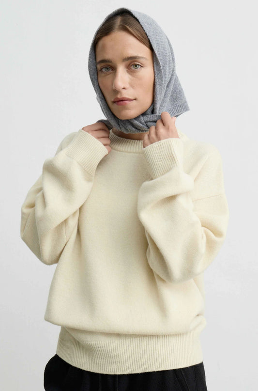 Triangle Neck Scarf in Grey