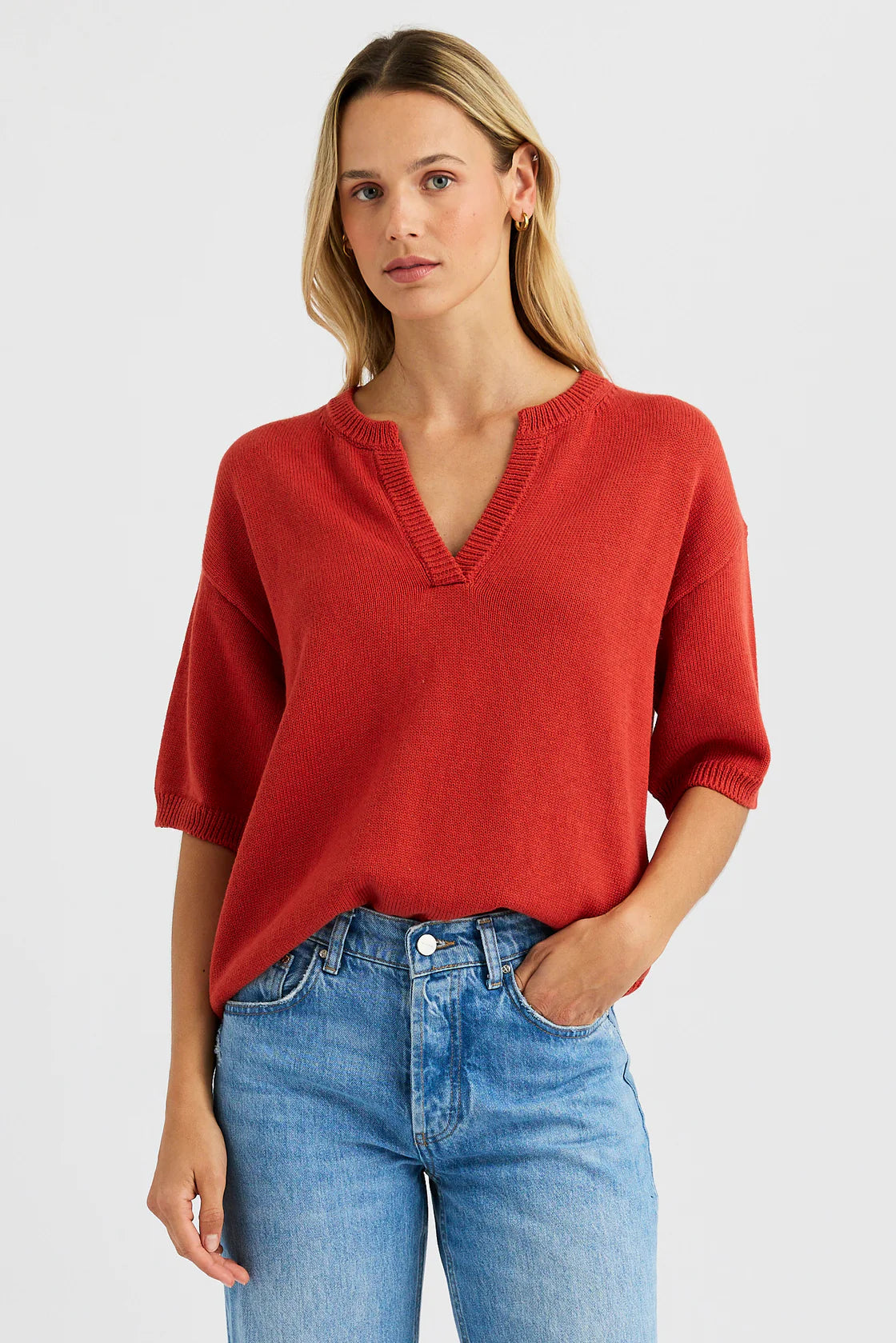 Malene Pullover in Redstone