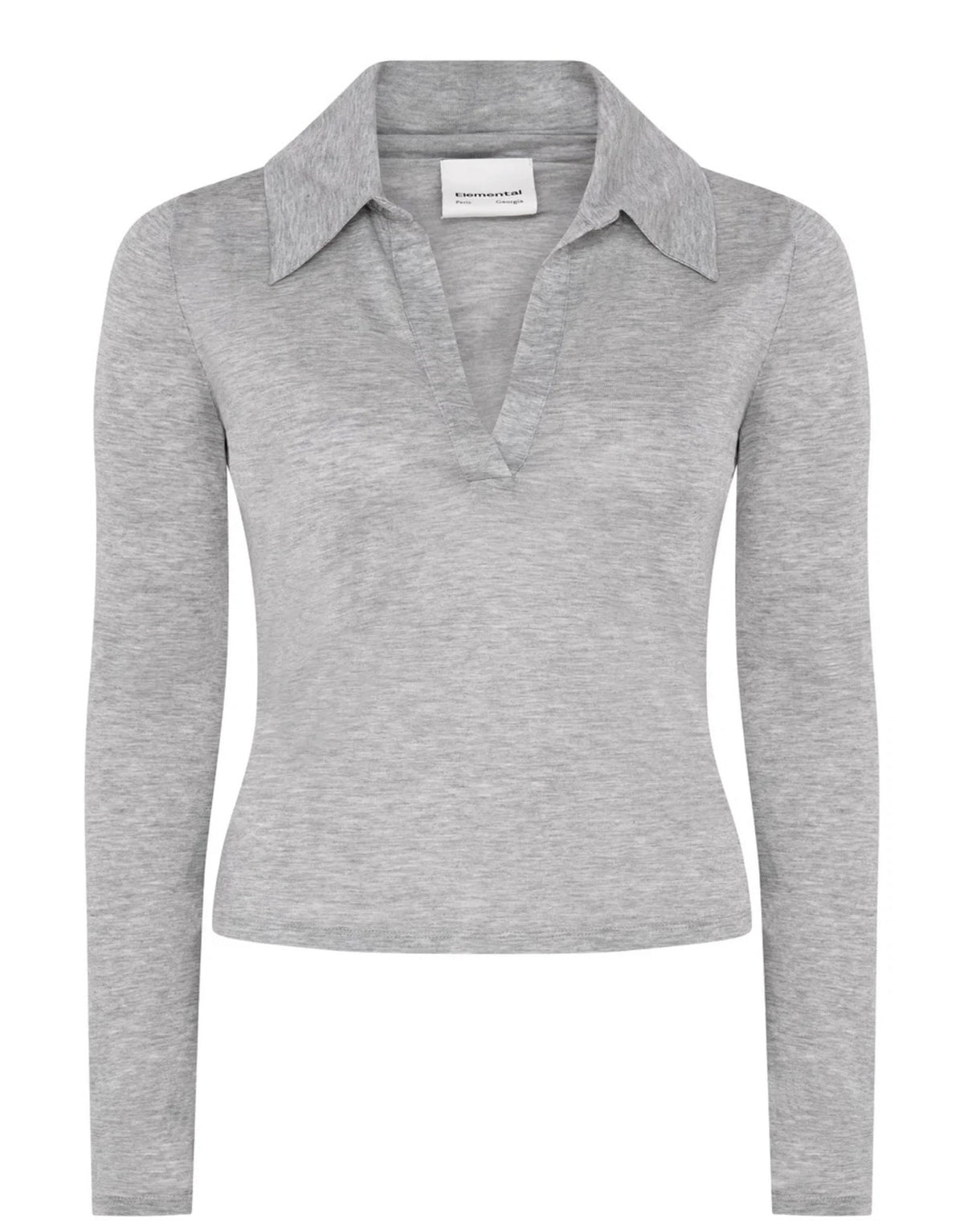 Elemental Sheer Polo in Gray