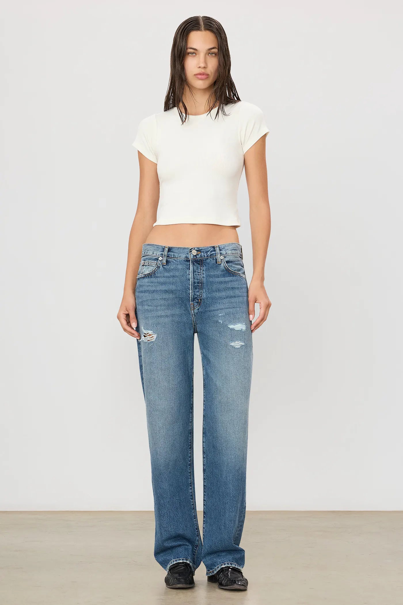 Saint Boyfriend in Medium Indigo