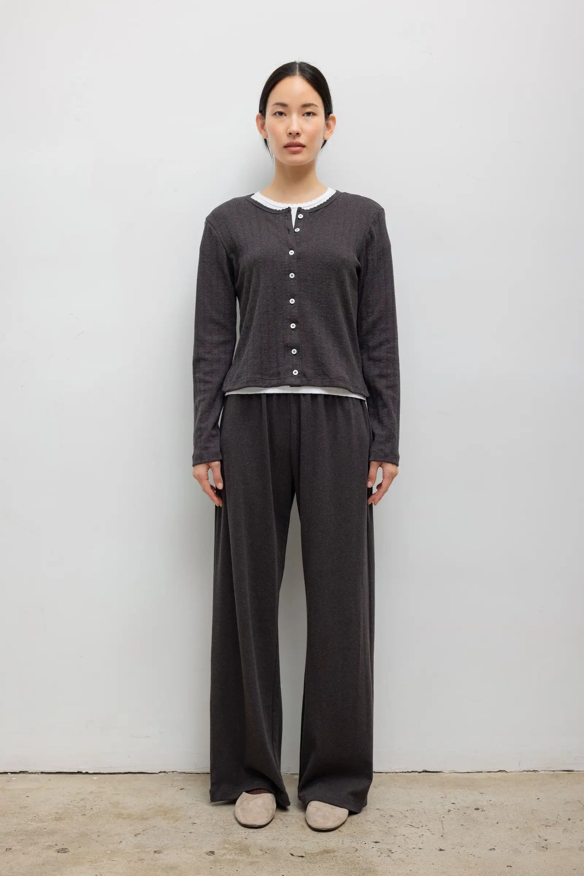 Nando Lounge Pant in Hickory Melange