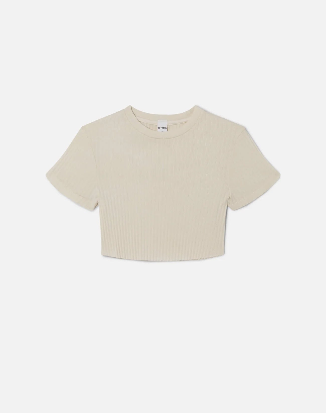 Cropped 60S Slim Tee in Vintage White