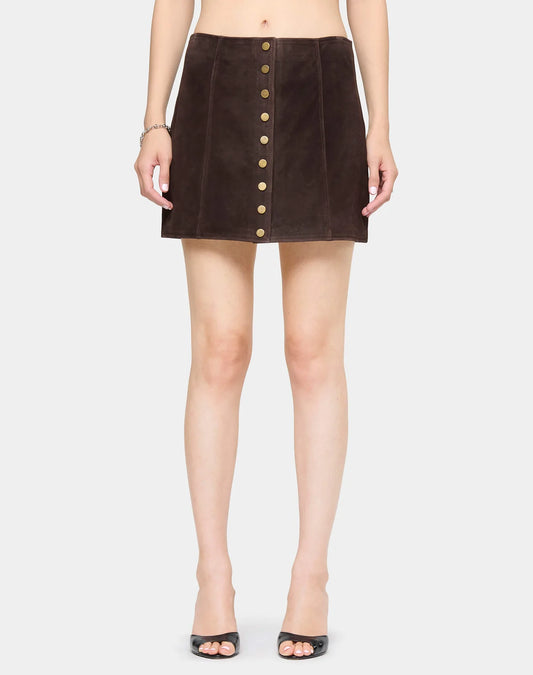 Joni Skirt in Coffee Bean
