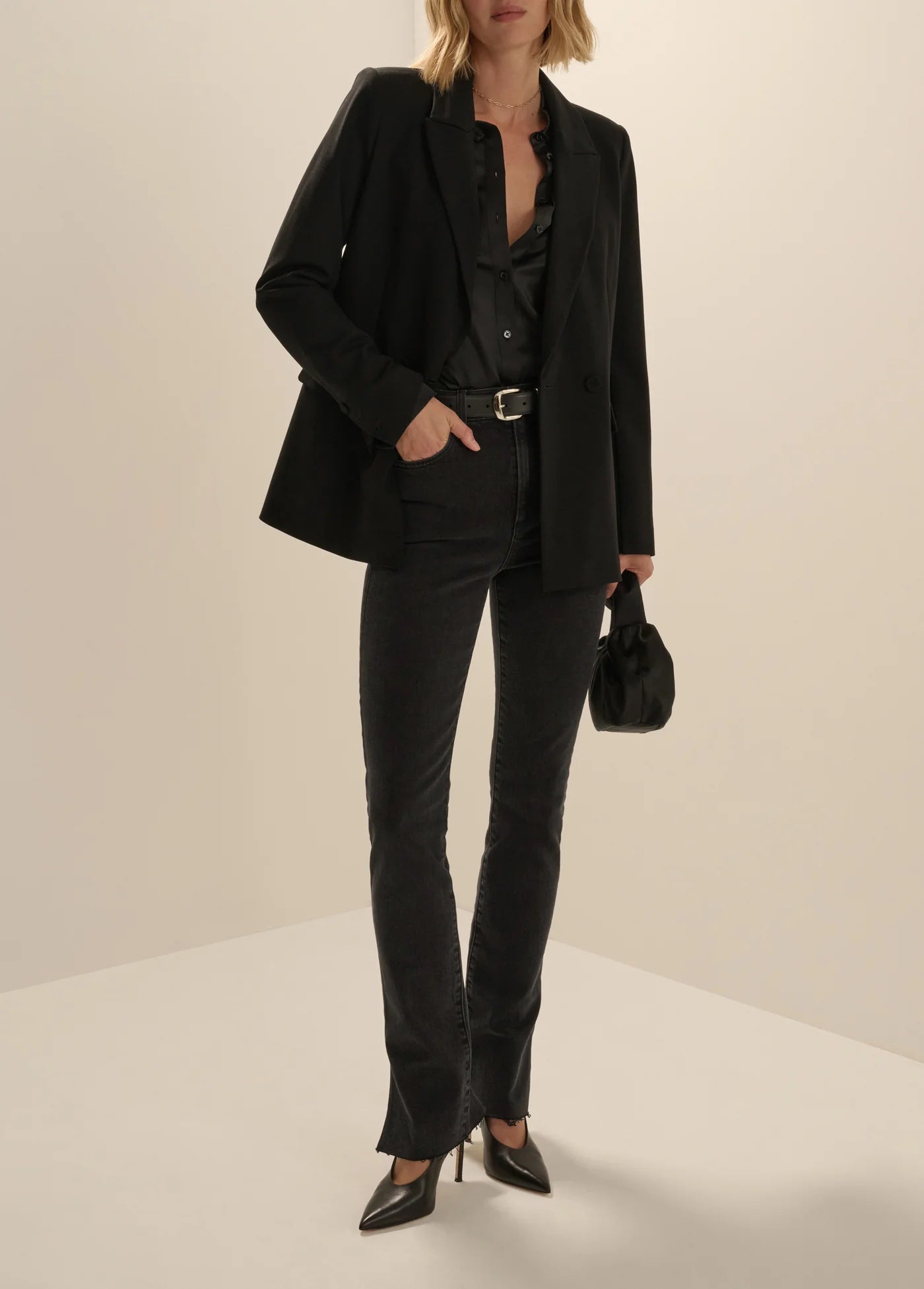 The Suits You Ponte Blazer in Black