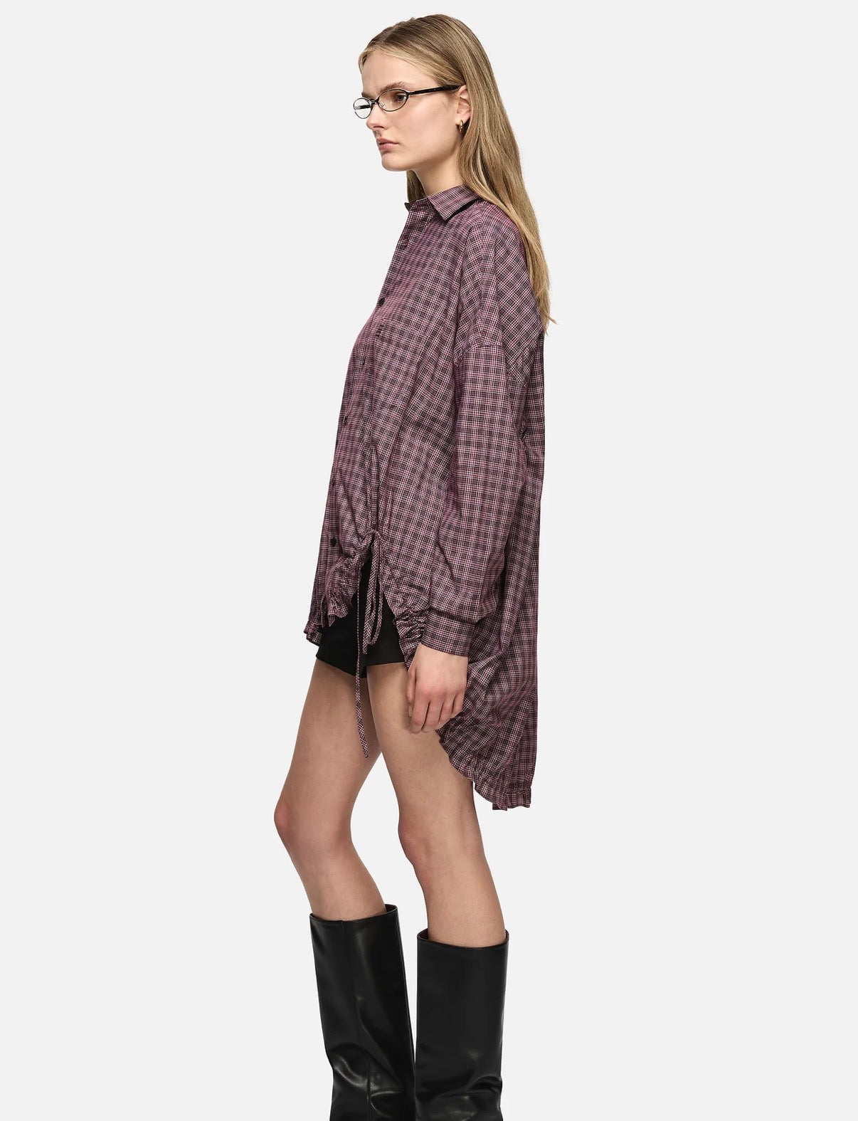 Athena Shirt in Burgundy