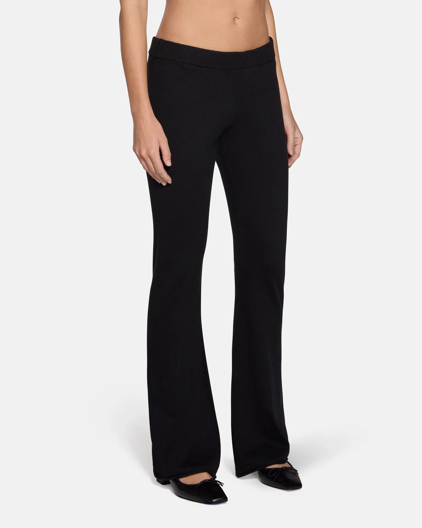 Hadley Bootcut Knit Pant in Black