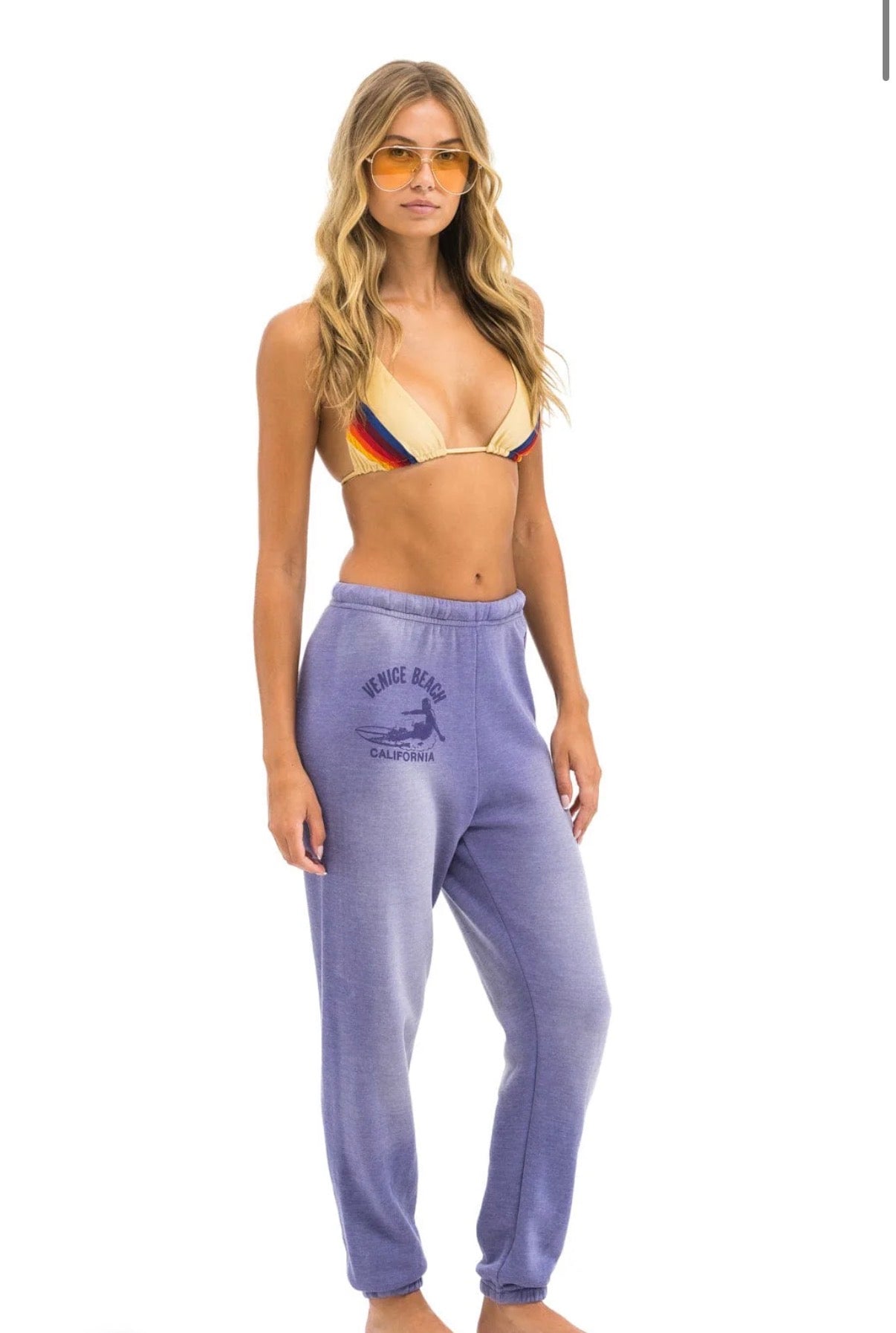 Venice Surfer Women's Sweatpants in Faded Grape